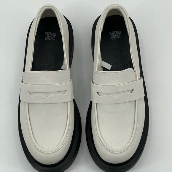 WILD FABLE WOMENS PLATFORM SHOES, SZ 9.5, OFF WHITE , LIKE NEW, PREOWNED - Picture 5 of 6
